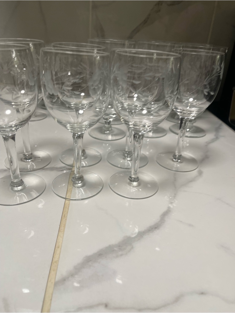 Vintage Princess House Heritage Pedestal Iced Tea Glasses ( Set Of 7)
